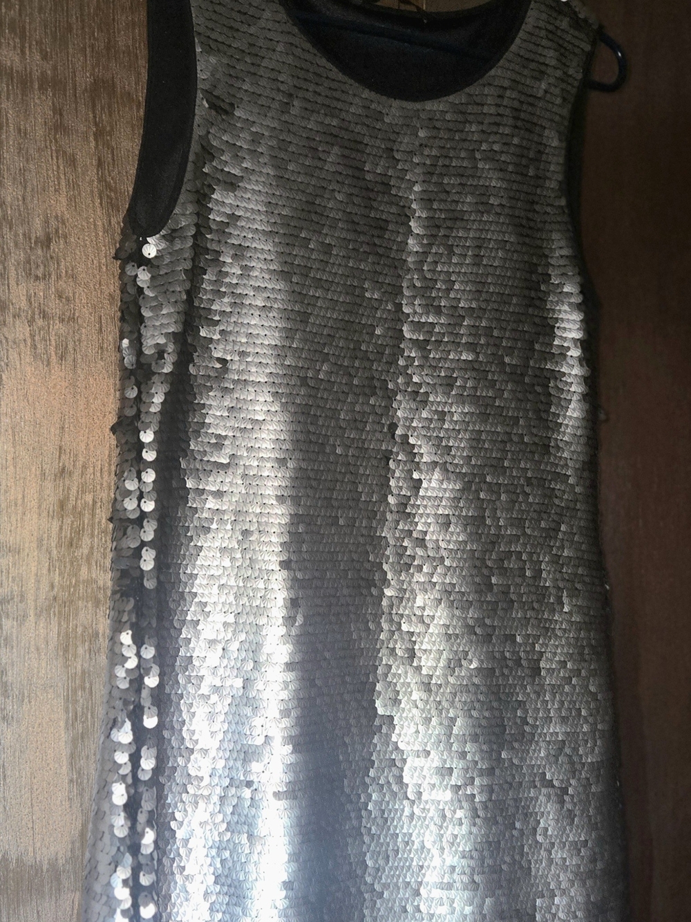 Zara Silver Sequin Mini Dress